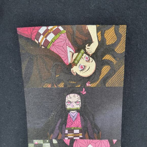 Demon Slayer Nezuko Kamado Anime Shirt Small Black Graphic Print Japanese Manga - Picture 6 of 10